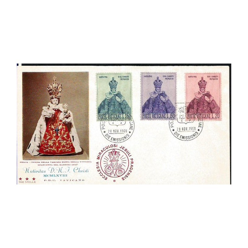 Watykan 1968, Boże Narodzenie. K. Dąbrowska. FDC