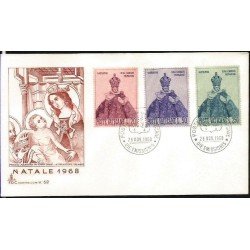 Watykan 1968, Boże Narodzenie. K. Dąbrowska. FDC