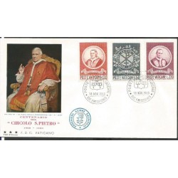 Watykan 1969, Koło św. Piotra, papież. K. Dąbrowska. FDC