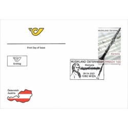 Austria 2021, Muzyka: klarnet. FDC