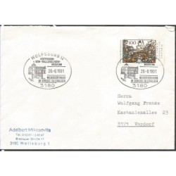 Niemcy 1991, Hoffmann von Fallersleben, hymn Niemiec, zamek. Wolfsburg