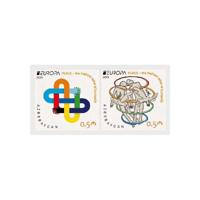 Azerbejdżan 2023, EUROPA CEPT: pokój, 2 x 0,50 **