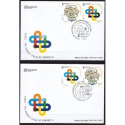 Azerbejdżan 2023, EUROPA CEPT: pokój, 2 x 0,50, 2 x 1,00. FDC