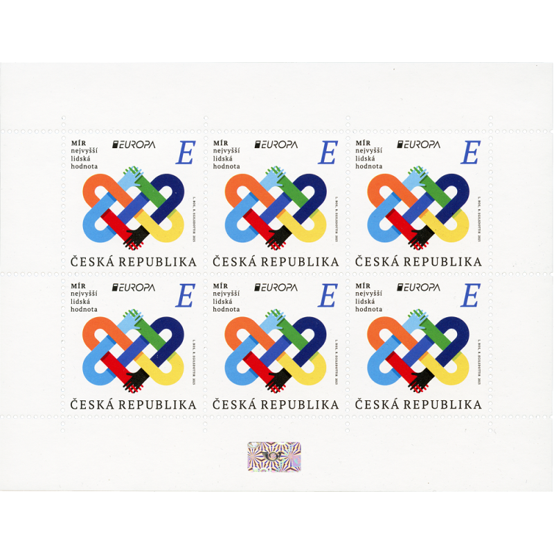 Czechy 2023, EUROPA CEPT: pokój. Arkusik **