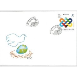 Czechy 2023, EUROPA CEPT: pokój. FDC