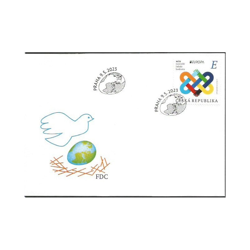 Czechy 2023, EUROPA CEPT: pokój. FDC