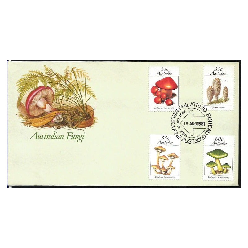 Australia 1981, Grzyby. FDC