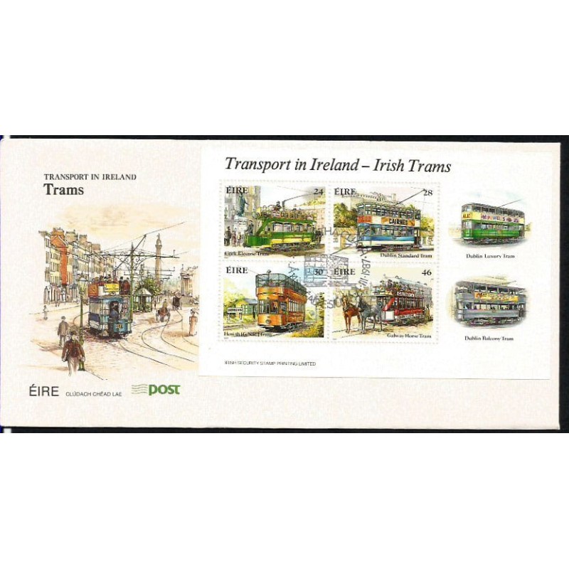 Irlandia 1987, Tramwaje. FDC