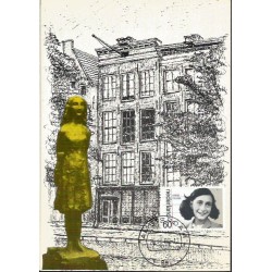 Holandia 1980, Anna Frank, holocaust. Karta maksimum