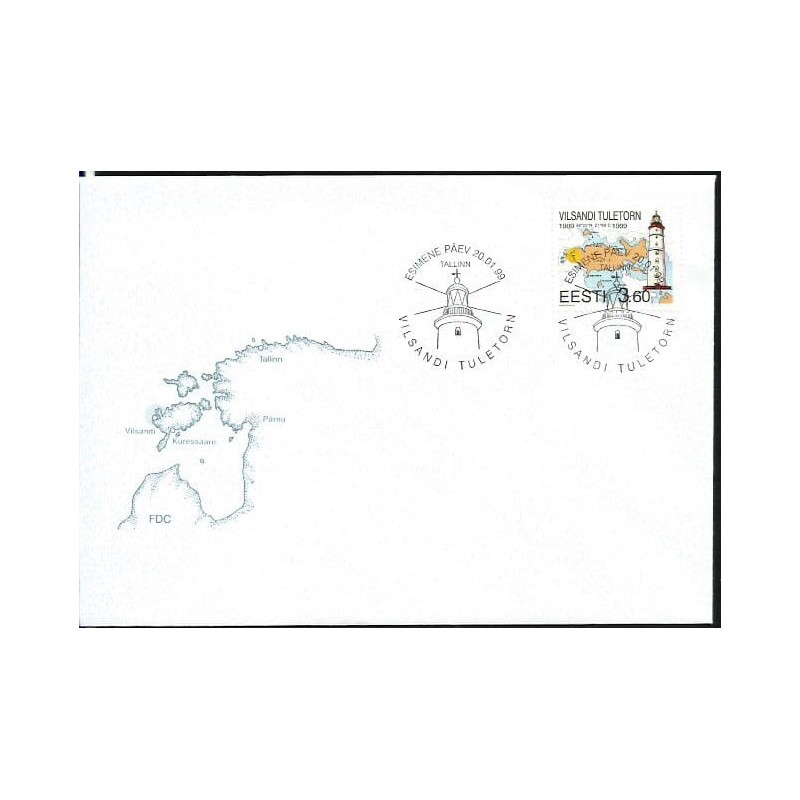 Estonia 1999, Latarnia morska. FDC