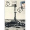 Algieria 1962, Ropa naftowa, nafta, wieża. Karta maksimum