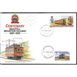 Wyspa Man 1995, kolej, kolejka górka. FDC