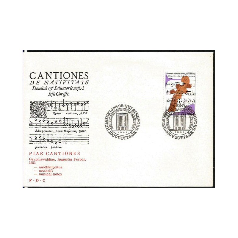 Finlandia 1982, Muzyka. FDC