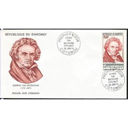 Dahomey 1974, L. van Beethoven, muzyka. FDC