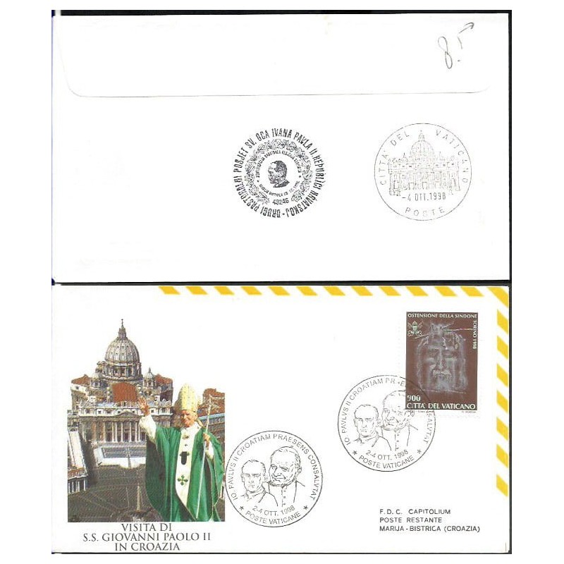 Watykan 1998, Papież Jan Paweł II, Chorwacja. Lot