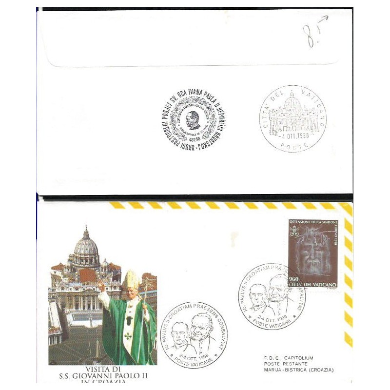 Watykan 1998, Papież Jan Paweł II, Chorwacja. Lot