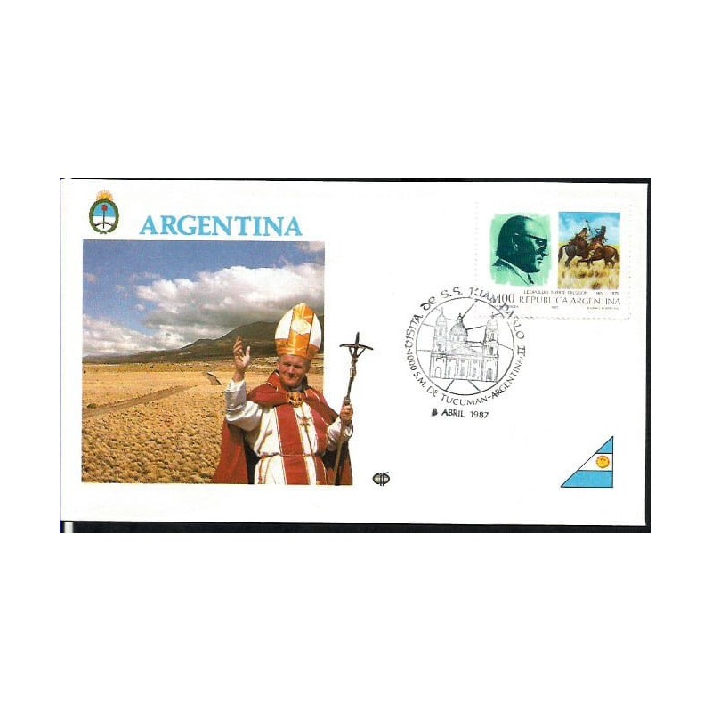 Argentyna 1987, Papież Jan Paweł II. Datownik