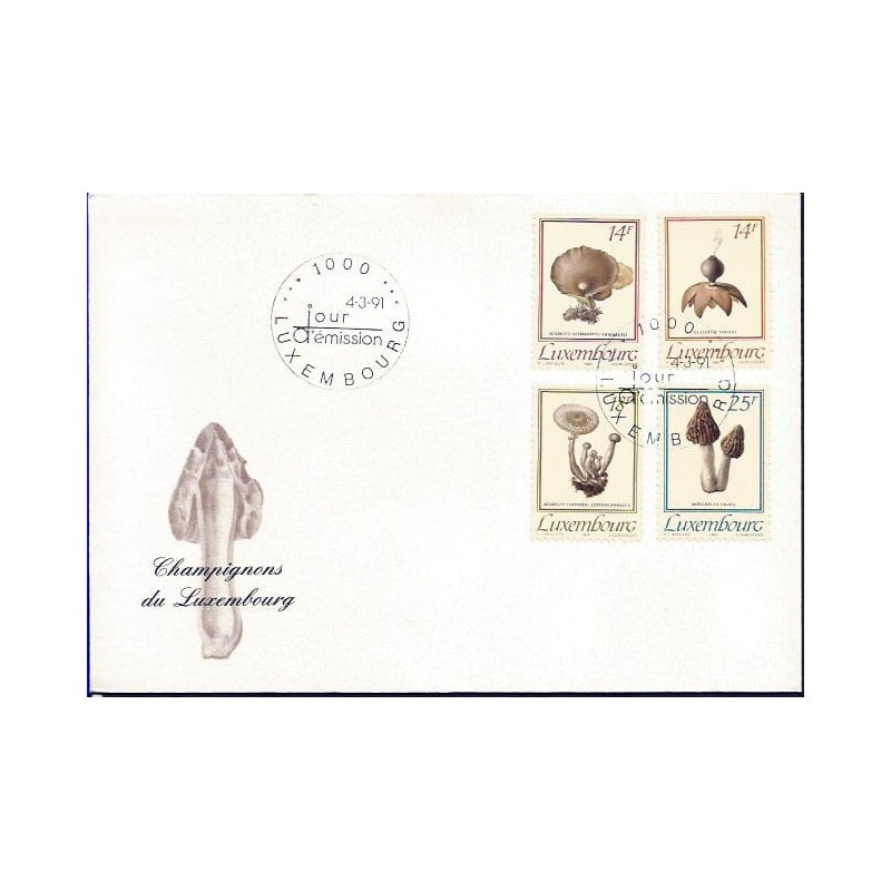 Luksemburg 1991, Grzyb, grzyby. FDC