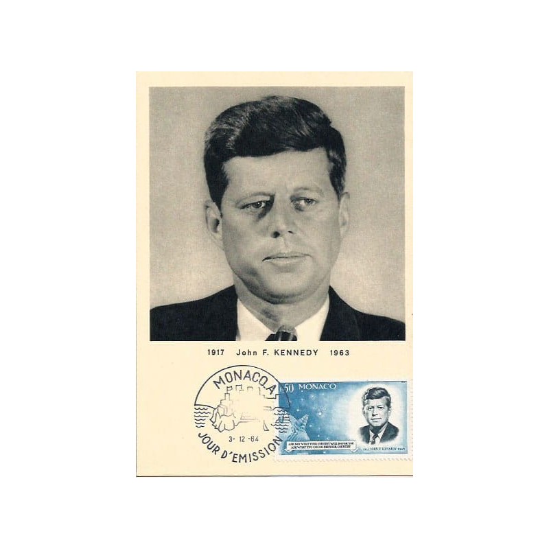 Monako 1964, Prezydent Kennedy. Karta maksimum