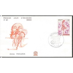 Monako 1982, Muzyka, balet: A. Pawłowa. FDC
