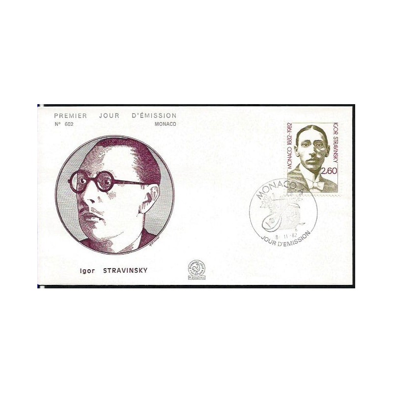 Monako 1982, Muzyka: I. Strawiński. FDC