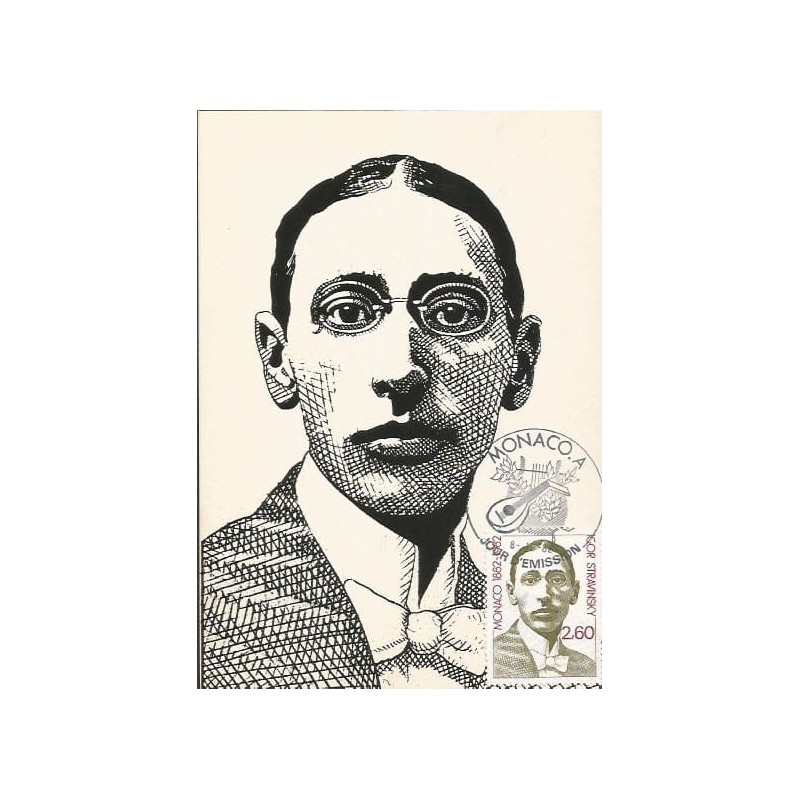 Monako 1982, Muzyka: I. Strawiński. Karta maksimum