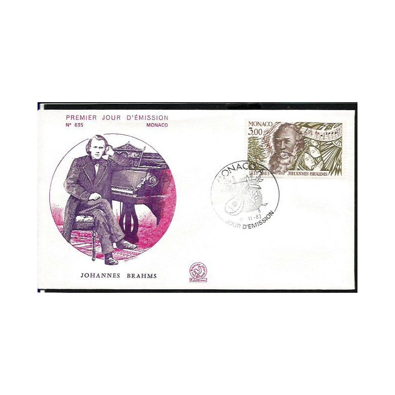 Monako 1983, Muzyka, Brahms. FDC