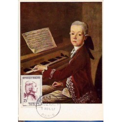 Francja 1957, Muzyka, Mozart. Karta maksimum
