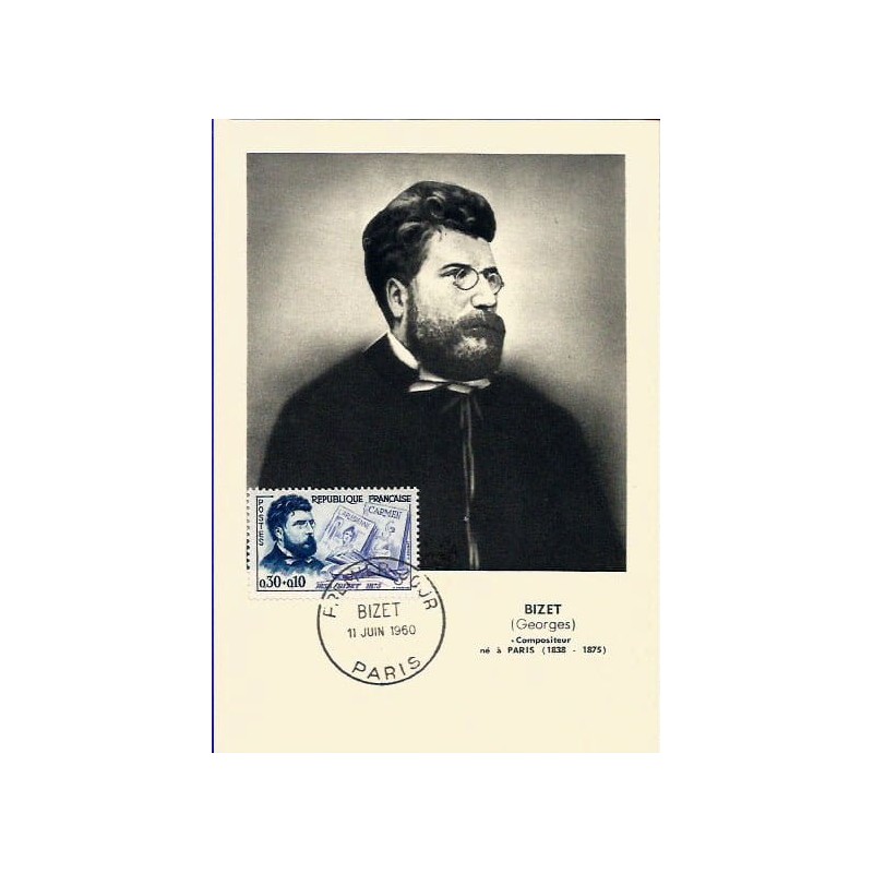Francja 1960, Muzyka, Bizet. Karta maksimum