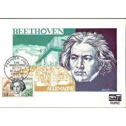 Francja 1963, L. van Beethoven. muzyka. Karta maksimum