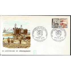 Francja 1964, Normandia lądowanie 1944, II wojna. FDC
