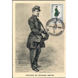 Francja 1967, Poczta, listonosz. Karta maksimum