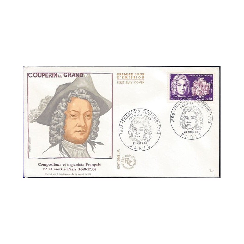 Francja 1968, Muzyka, F. Couperin. FDC