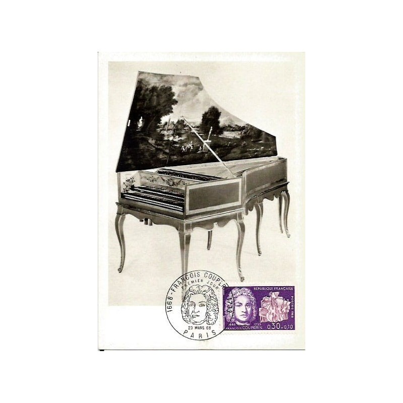 Francja 1968, Muzyka, F. Couperin. Karta maksimum