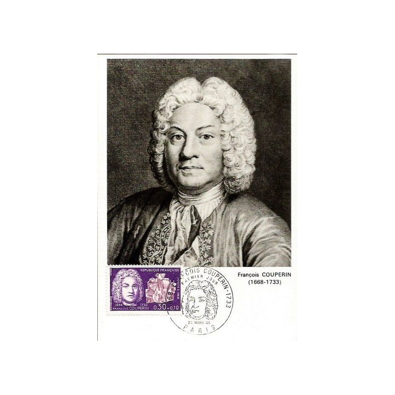 Francja 1968, Muzyka, F. Couperin. Karta maksimum