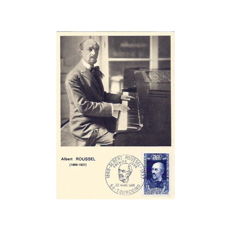 Francja 1969, Muzyka, A. Roussel. Karta maksimum