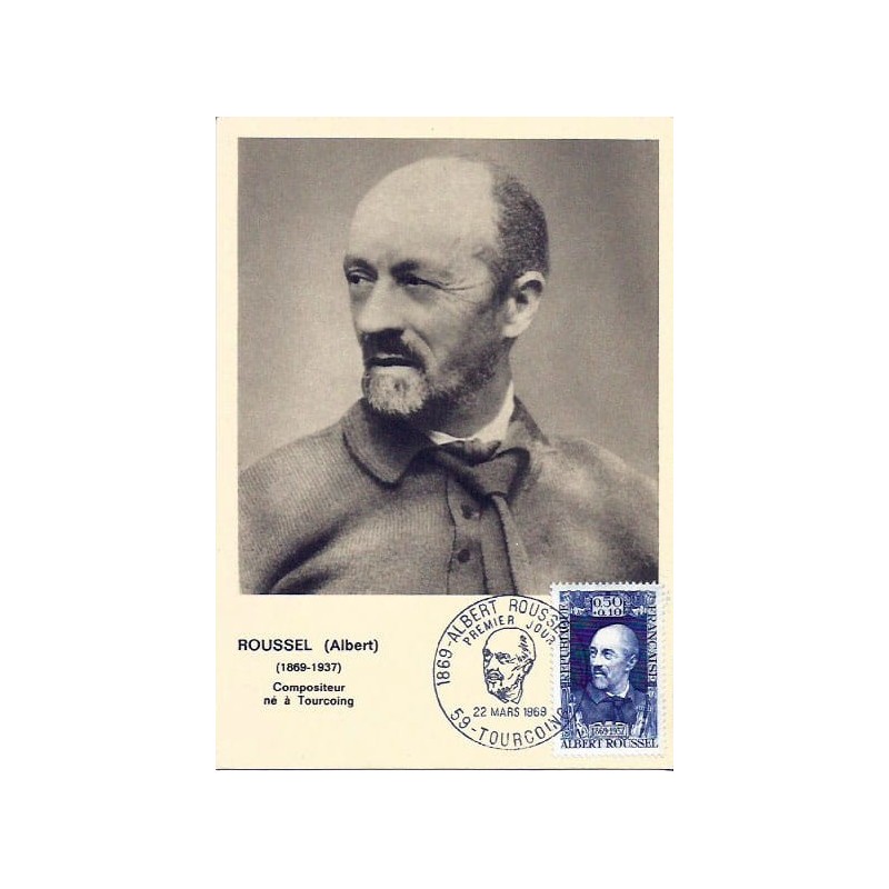 Francja 1969, Muzyka, A. Roussel. Karta maksimum