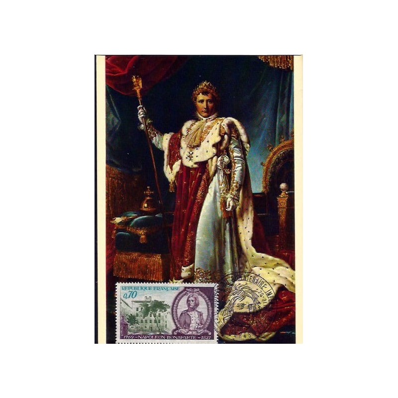 Francja 1969, Napoleon Bonaparte. Karta maksimum