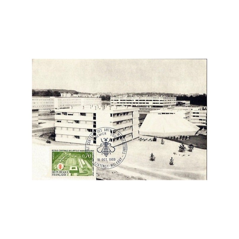 Francja 1969, Owady: pszczoła, pszczelarstwo. Karta maksimum