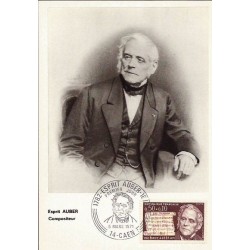 Francja 1971, Daniel Auber, muzyka, kompozytor. Karta maksimum