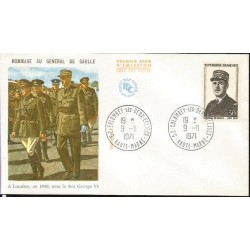 Francja 1971, Generał de Gaulle. FDC