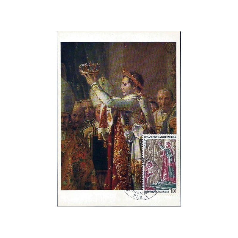 Francja 1973, Napoleon, koronacja. Karta maksimum