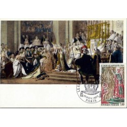 Francja 1973, Napoleon, koronacja. Karta maksimum