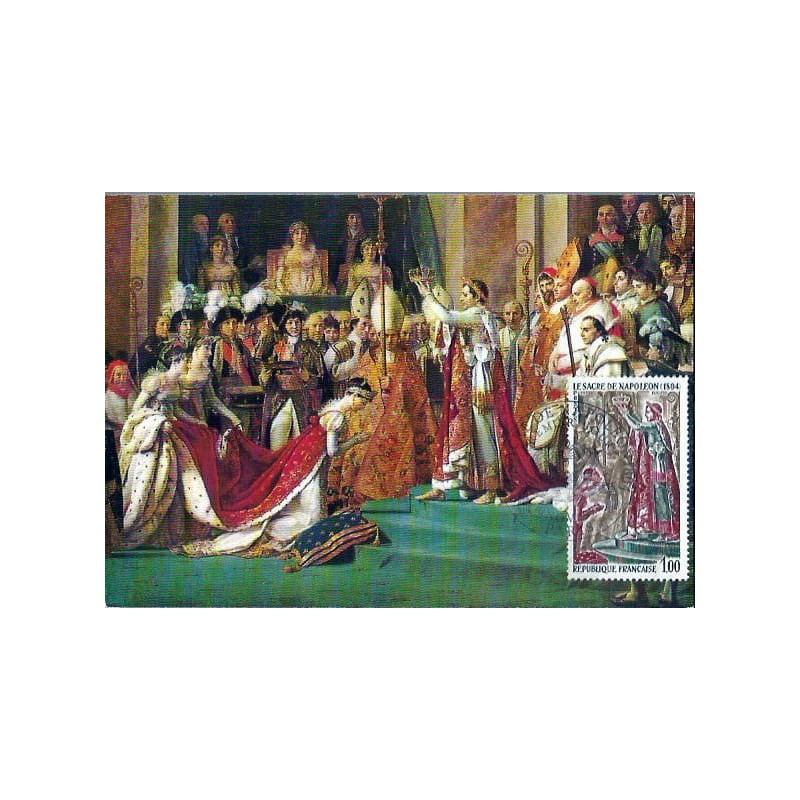 Francja 1973, Napoleon, koronacja. Karta maksimum