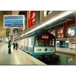 Francja 1975, Metro, kolej. Karta maksimum