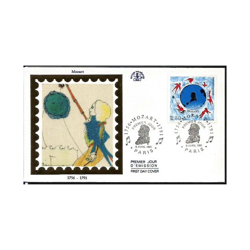 Francja 1991, Muzyka, Mozart. FDC