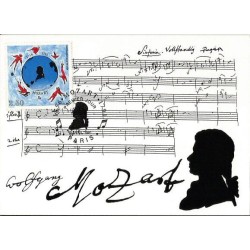 Francja 1991, Muzyka, Mozart. Karta maksimum