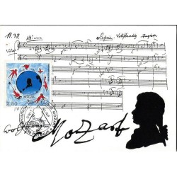 Francja 1991, Muzyka, Mozart. Karta maksimum