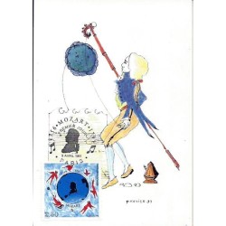 Francja 1991, Muzyka, Mozart. Karta maksimum