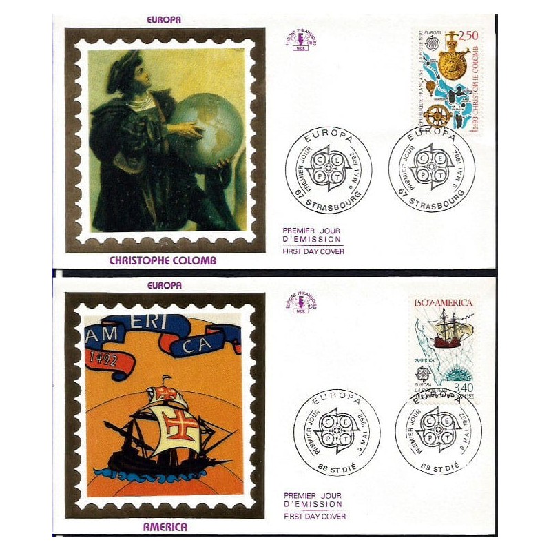 Francja 1992, EUROPA CEPT: Kolumb. FDC